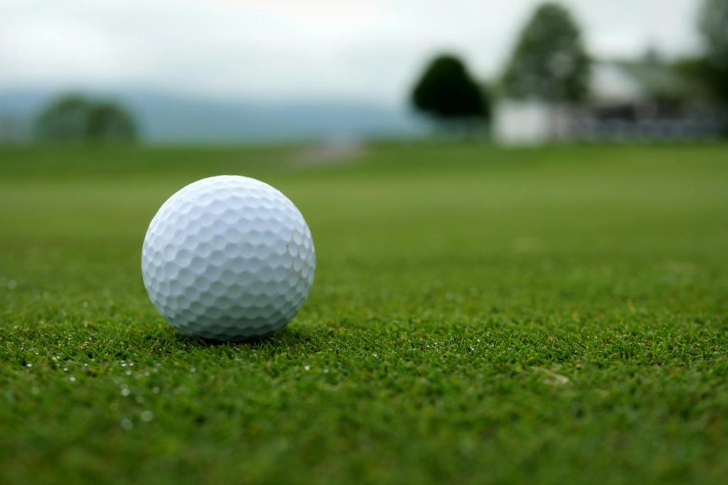 golf ball on golf course
